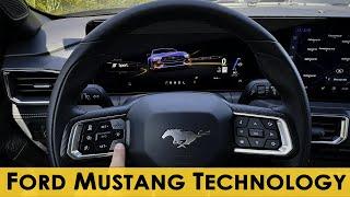 Steering Wheel and Cluster in the Ford Mustang (2024 model)