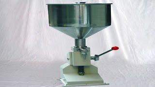 manual liquid filler semi automatic small filling equipment with 15L hopper Mesin pengisian cairan