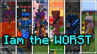 worst player ever (ft. Azerdium, zamph, X_SUS, JostPvP, Gato, Eauscarr, etc.)