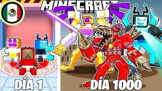 ¡SOBREVIVÍ 1000 DÍAS en el SKIBIDI MULTIVERSE en MINECRAFT HARDCORE!