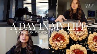 DAY IN MY LIFE: TikTok Ban, Working Out & Baking Cookies