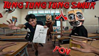 TUNG TUNG TUNG SAHUR in REAL LIFE ESCAPING 5.0 l Horror Parkour POV Chase