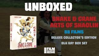 UNBOXED | Snake & Crane Arts of Shaolin | 88 Films Deluxe Collector's Edition Blu Ray Box Set