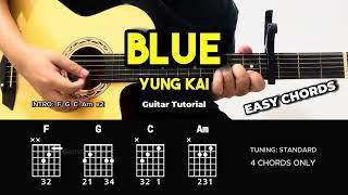 Blue - Yung Kai | Easy Guitar Chords Tutorial For Beginners (CHORDS & LYRICS) #guitarlesson