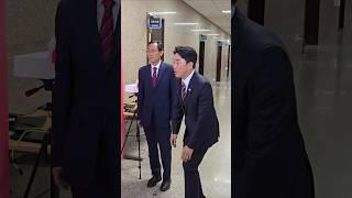 #강훈식 비서실장 친화력 이 정도일 줄이야!! 국힘 원내대표 만나러 가더니