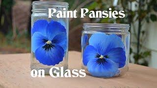 How to Paint Pansies on Glass