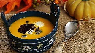 Kürbiscremesuppe wie aus dem besten Restaurant - Cream of pumpkin soup