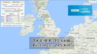 [AS] 104.3 MHz BBC Radio Cymru from Llangollen (Wales). 243 km distance