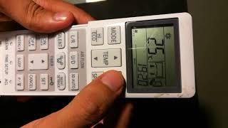 How to Set Date and Time in Mitsubishi AC Remote Control | Mitsubishi Heavy Industries