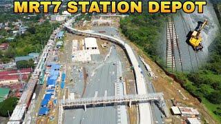 PATULOY PARIN ANG PAG INSTALL NG MGA RILES SA LOOB NG DEPOT/MRT7 STATION DEPOT UPDATE 11/15/2024