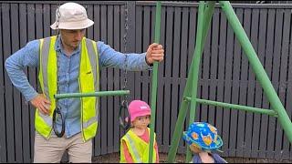 Backyard swing set not safe