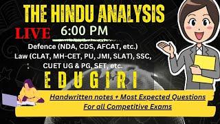 The Hindu Analysis 3rd & 4th November CLAT, Judiciary, CUET, All State PCS,Other Law Entrance Exams