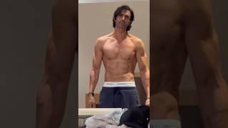 OMG! #arjunrampal flaunts his ripped body  #shorts #viral