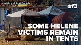 Many Helene survivors remain in tents as FEMA pledges ongoing support and solutions