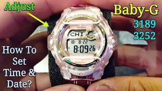 Baby-G BG169R Watch Setting Time | How To Set Time Casio Baby-G 3252 3189