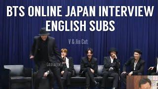 BTS ONLINE INTERVIEW Japan FanCafe Special MOTS7 The Journey 200801 - V Jin Cut Eng Subs/English Sub