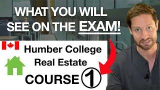 Humber College Real Estate Course 1 EXAM: WHAT YOU WILL SEE MOST!
