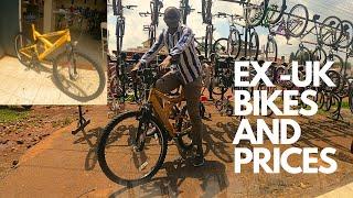 Ex UK Bikes and their prices along Waiyaki way.