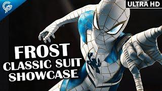 FROST CLASSIC SUIT SHOWCASE | Swing and Combat Gameplay in MARVEL'S SPIDERMAN