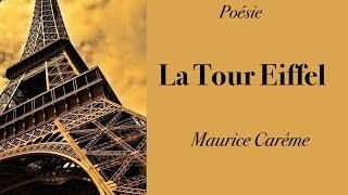 French Poetry - La Tour Eiffel - Maurice  CARÊME - Poésie