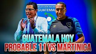 EL 11 DE GUATEMALA PARA ENFRENTAR A MARTINICA EN LA LIGA DE NACIONES!