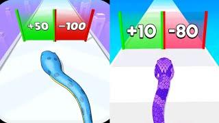 Snake Evolution Run 3D VS Snake Run Race All Levels Android, ios Gameplay Walkthrough NEW UPDATE