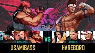 KOF XV ► Usamibass (Isla Benimaru Ralf) vs Haregoro (Joe Random Random) - FT3 -