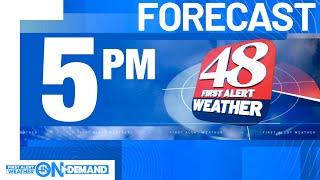 WAFF 48 First Alert Forecast: Tuesday 5 p.m.