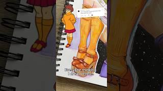 Did you notice it too??  #artshorts #ohuhumarkers #velma #scoobydoo #springonshorts