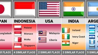 How Many Similar Flags of Different Countries