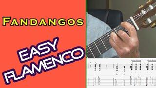 Fandangos De Huelva. Flamenco Guitar - easy solo with tabs