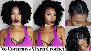 3 part VIXEN Braidless CROCHET flip over method NO CORNROWS NO LEAVEOUT w/TOYOKALON Kima Kalon Large