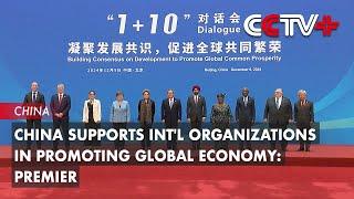 China Supports Int'l Organizations in Promoting Global Economy: Premier