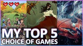 Pretty Guardian's Top 5 Choice Of Games