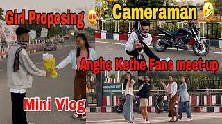 Short Vlog  Angho Kethe Fans meet-up girl proposing  @Kathepoorrider