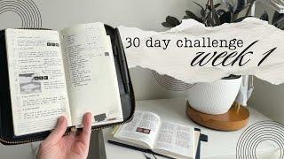 30 day planner challenge | moving back to the hobonichi weeks, a6 techo avec, july setup (01)