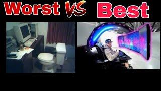 Best VS worst computer setups ever (Don´t miss the setups) computer in a toilet