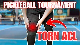 My 1st Ever Pickleball Tournament… But I Have A TORN ACL!