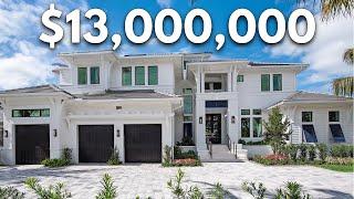 Tour a $13,000,000 New Waterfront Mansion | Naples Florida Real Estate | Mansion Tour