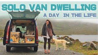 A day in the life of a SOLO girl van dweller