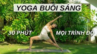 30ph Yoga Buổi sáng (mọi trình độ) | Morning flow, All levels | Yoga By Sophie