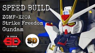 ZGMF-X20A STRIKE FREEDOM GUNDAM | SPEED BUILD | SD GUNDAM EX STANDARD NO.06 | BANDAI