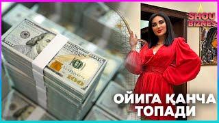 Муниса Ризаева ойига канча пул топади нечта мошинаси бор