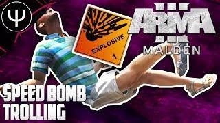 ARMA 3: PsiSyn Malden Life — SPEED BOMB Trolling!