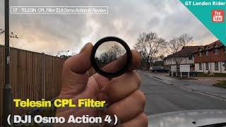 GT - TELESIN CPL Filter (DJI Osmo Action4) review #gtlondonrider #telesin