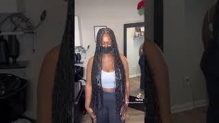 Bohemian knotless braids