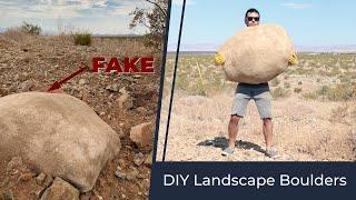 DIY Landscape Boulders | How to make fake rocks