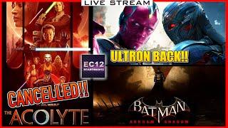 The Acolyte CANCELLED! | Ultron RETURNS To MCU in Vision Show! | New Batman Arkham Game!