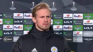 Kasper Schmeichel Reacts To Early Leicester City Exit In Europa League