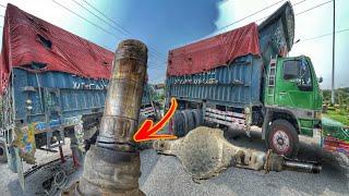 How To Repair Broken Axle Tube Like A Straight Arrow |Heavy Duty Truck Broken Axle Repairing Process